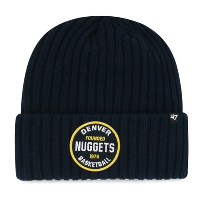  Denver Nuggets '47 Ribbed Snowdrift Cuffed Knit Hat - Navy