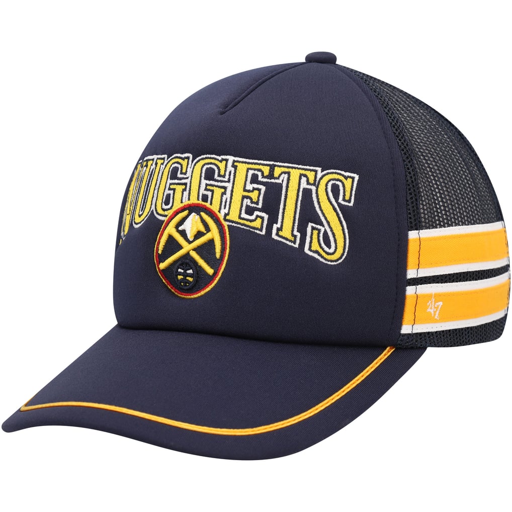 Denver Nuggets '47 Sidebrand Stripes Trucker Adjustable Hat - Navy