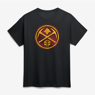 Denver Nuggets Big & Tall Metallic Mascot T-Shirt - Black