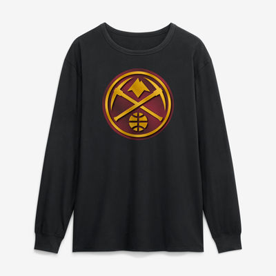 Denver Nuggets  Forged Mascot Long Sleeve T-Shirt - Black