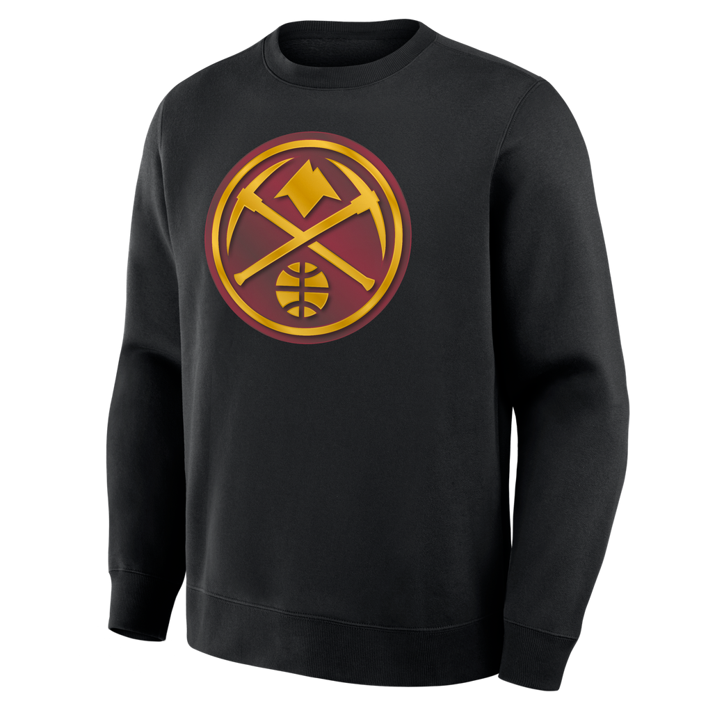 Men's Denver Nuggets Black Forged Mascot Sweatshirt