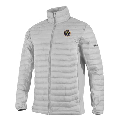 Denver Nuggets Columbia Powder Pass Hybrid Full-Zip Jacket - Gray