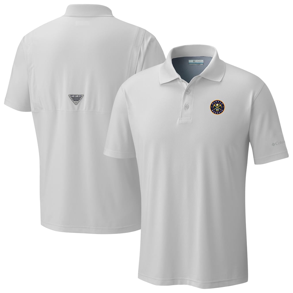  Denver Nuggets Columbia Low Drag Offshore Polo - White