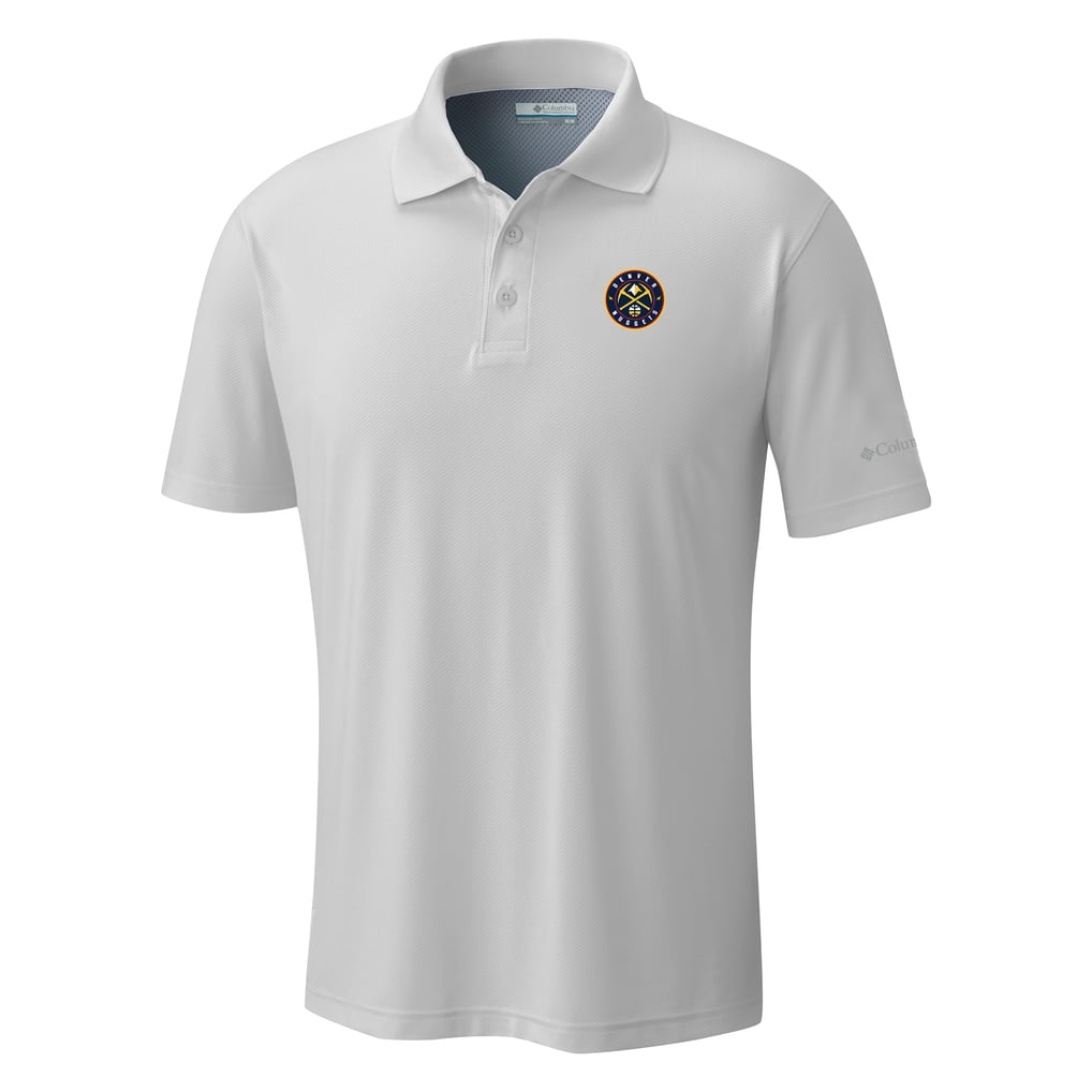  Denver Nuggets Columbia Low Drag Offshore Polo - White