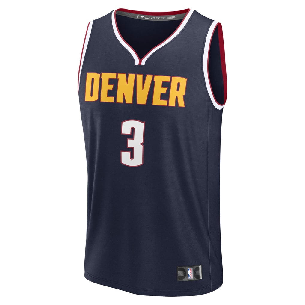 Men's Denver Nuggets Julian Strawther Fanatics Navy Fast Break Replica ...