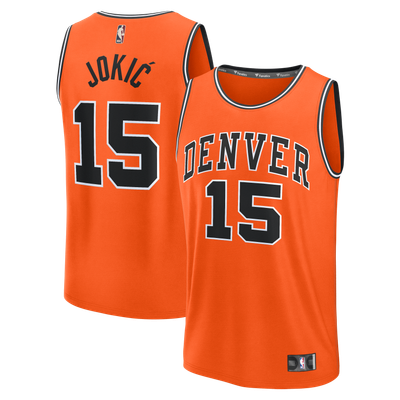 Nikola Jokić Denver Nuggets Fanatics Fast Break Jersey - Classic Edition - Orange