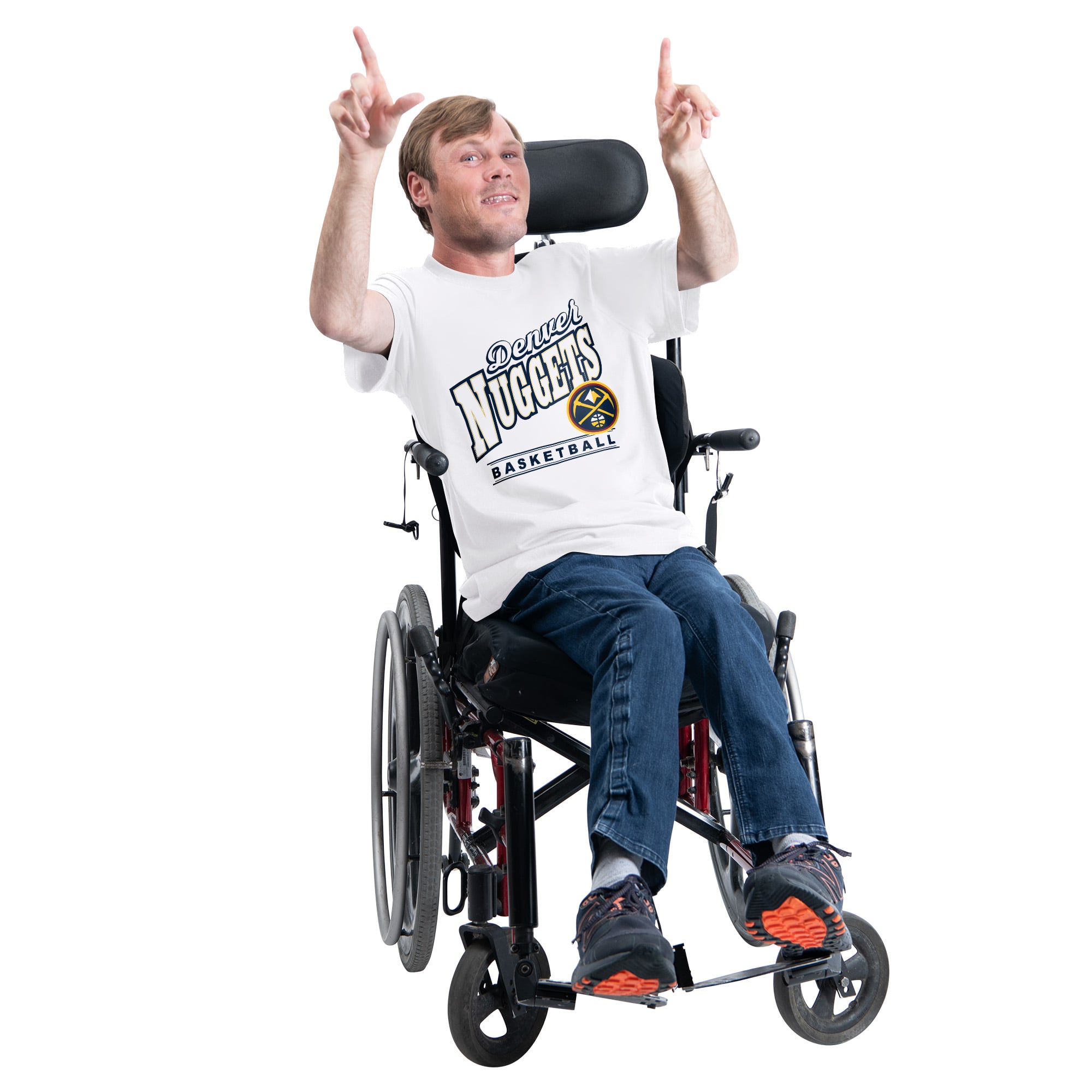 G-III Sports by Carl Banks Denver Nuggets White Adaptive Headliner T-Shirt