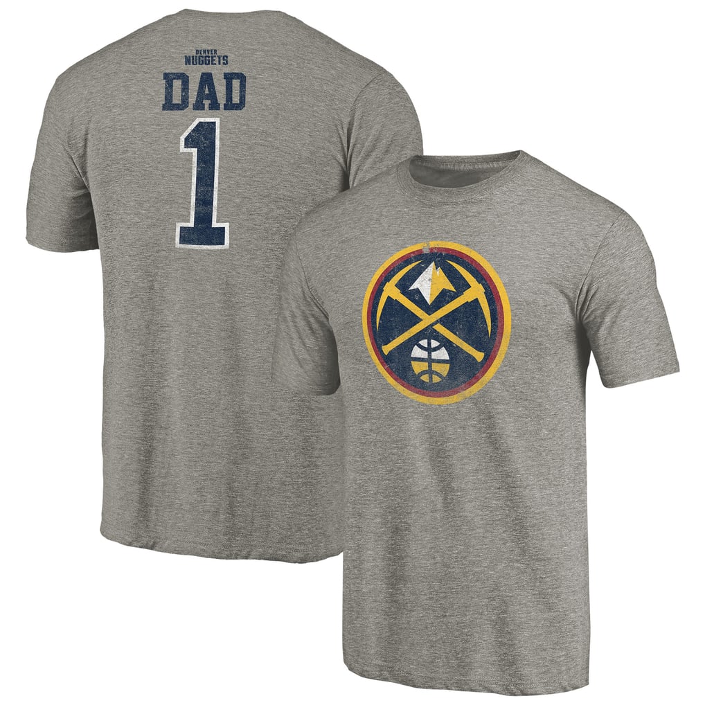 Denver Nuggets Greatest Dad Tri-Blend T-Shirt - Gray