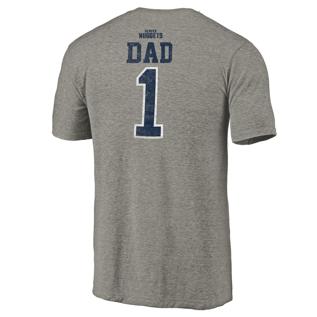 Denver Nuggets Greatest Dad Tri-Blend T-Shirt - Gray