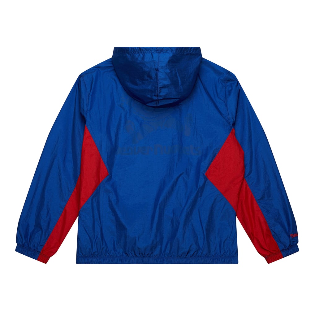 Denver Nuggets Mitchell & Ness Playmaker Full-Zip Hooded Windbreaker Jacket - Blue