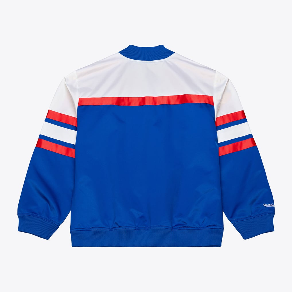  Denver Nuggets Mitchell & Ness Hardwood Classics Head Coach Lightweight Satin Full-Snap Jacket - Royal