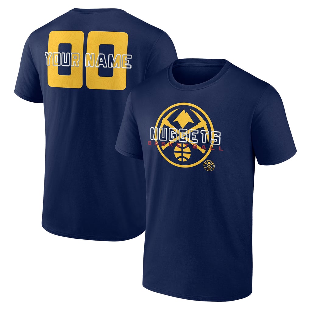 Denver Nuggets Stellar Personalized Name & Number T-Shirt - Navy