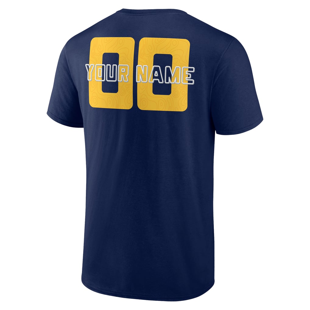 Denver Nuggets Stellar Personalized Name & Number T-Shirt - Navy