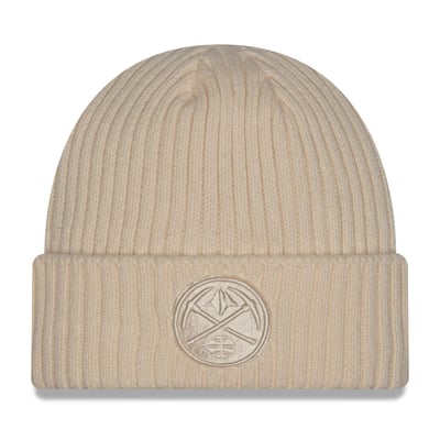 Denver Nuggets New Era Color Pack Cuffed Knit Hat - Cream