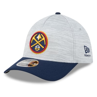  Denver Nuggets New Era 39THIRTY M-Crown Tech Stretch Hat - Gray