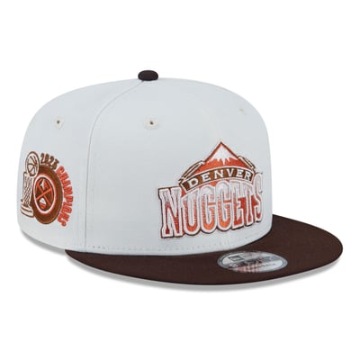  Denver Nuggets New Era Pumpkin Spice 9FIFTY Snapback Hat - White