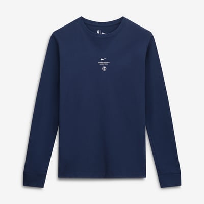 Denver Nuggets Nike 2026 Standard Issue Practice Long Sleeve T-Shirt - Navy