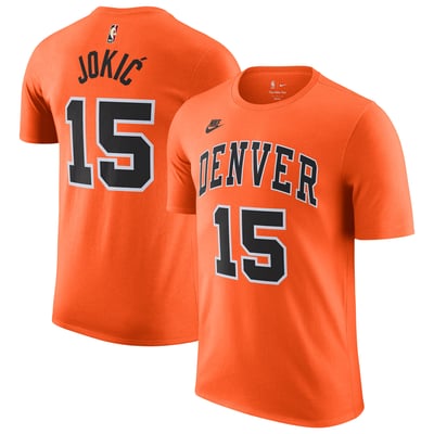 Nikola Jokić Denver Nuggets Nike Classic Edition Name & Number T-Shirt - Orange