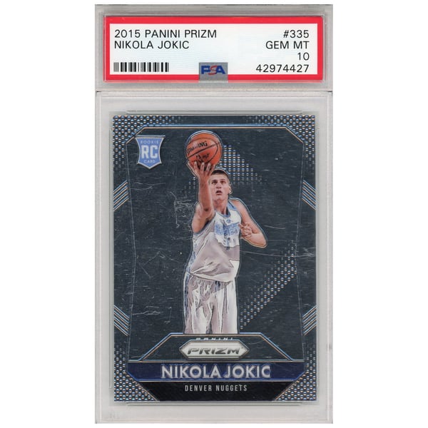 Denver Nuggets Nikola Jokic 2015 Panini Prizm Rookie #335 Card 