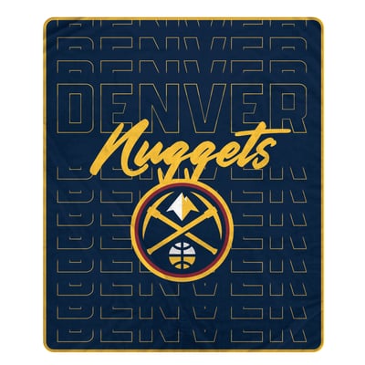 Denver Nuggets Pegasus Echo Script Fade 50" x 60" Ultra Soft Throw Blanket