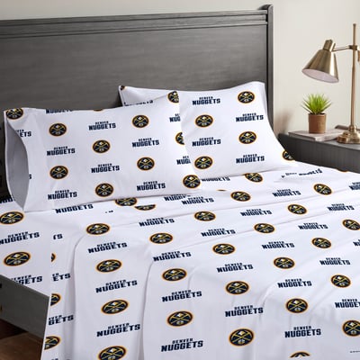 Denver Nuggets Pegasus Four-Piece Queen Sheet Set