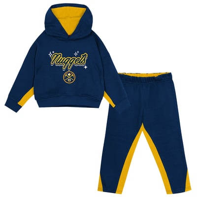 Denver Nuggets Outerstuff Toddler Rainbow Shot Hoodie & Pants Set - Navy