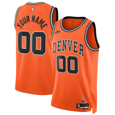  Denver Nuggets Nike Unisex Custom Swingman Jersey -  Edition  - Orange