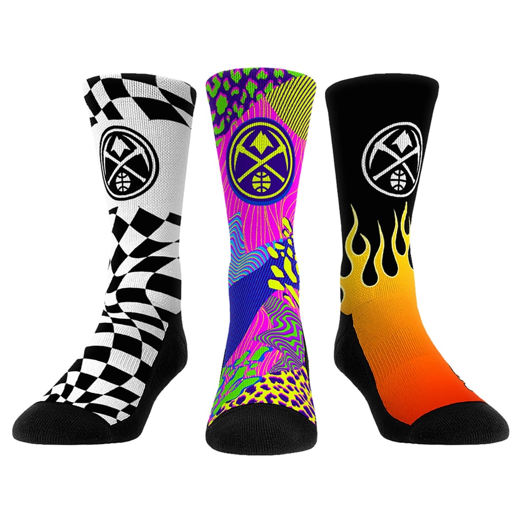 Denver Nuggets Rock Em Socks Unisex Team Vibes Three-Pack Crew Socks Set