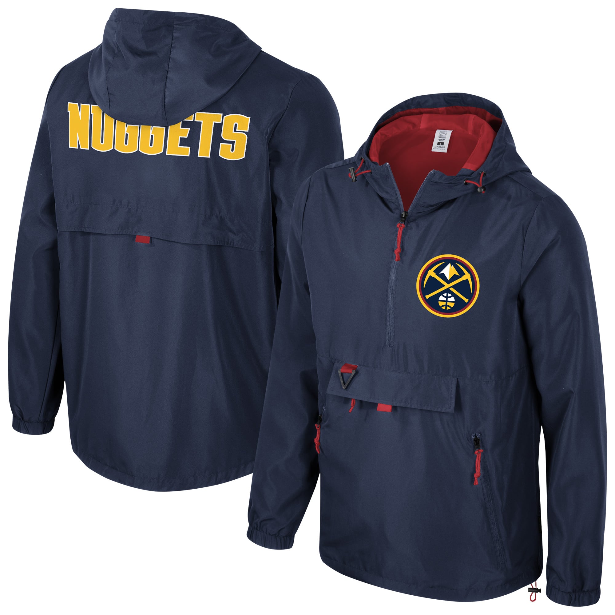 Unisex Denver Nuggets Stadium Essentials Navy Compete Quarter-Zip 
