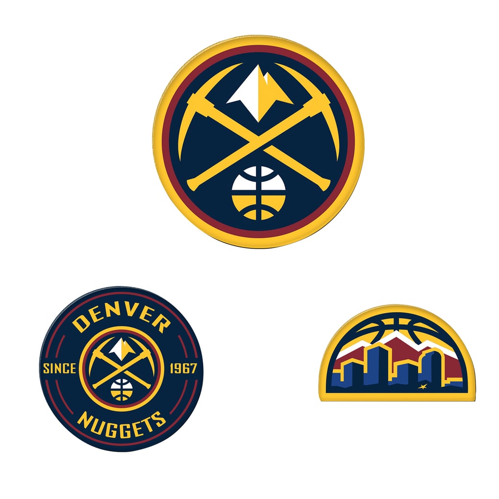  Denver Nuggets WinCraft 3-Pack Premium Fridge Magnet Set
