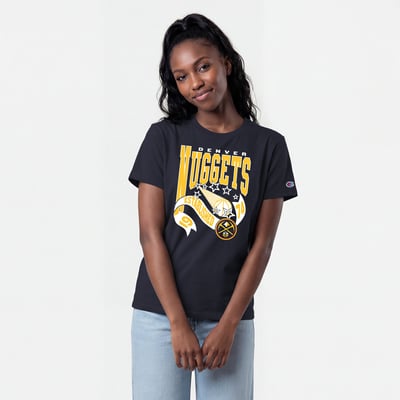 Denver Nuggets Champion Women's Banner T-Shirt - Navy