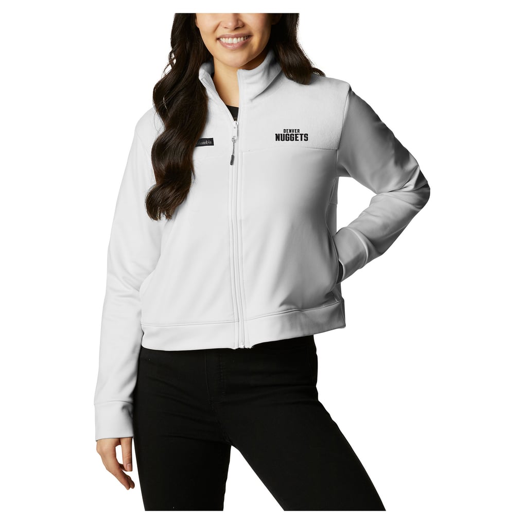 Denver Nuggets Columbia Women's River Fleece Full-Zip Jacket - White
