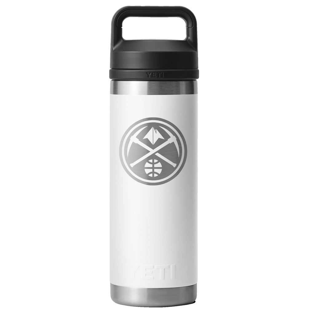 Denver Nuggets YETI 18oz. Rambler Chug Water Bottle - White