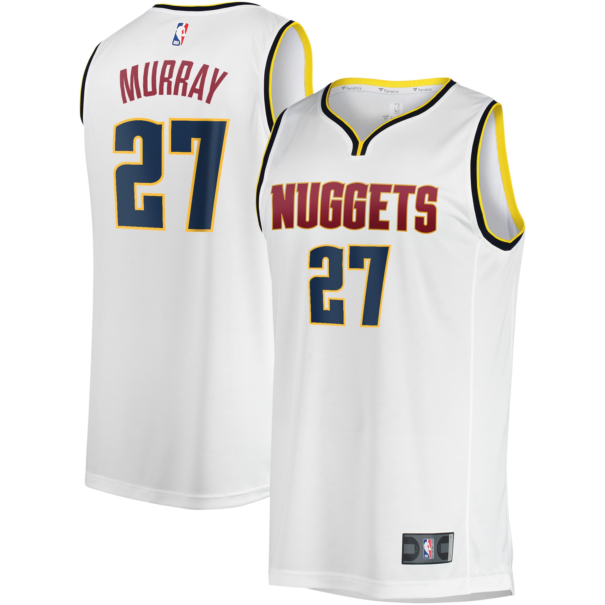 Youth Denver Nuggets Jamal Murray Fanatics White Fast Break Player 