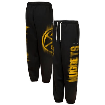  Denver Nuggets Nike Youth 2026/27 Standard Issue Authentic Wordmark Fleece Pants - Black