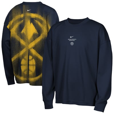  Denver Nuggets Nike Youth 2026 Standard Issue Pre-Game Performance Long Sleeve T-Shirt - Navy