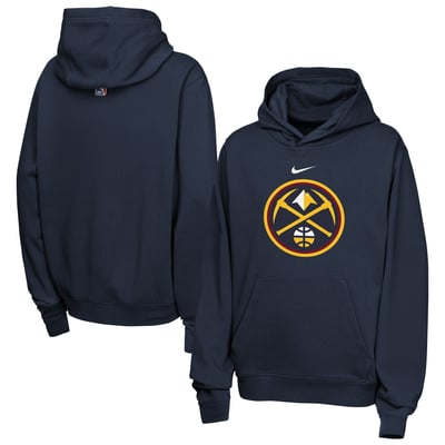 Denver Nuggets Nike Youth Essential Logo Club Hoodie - Navy