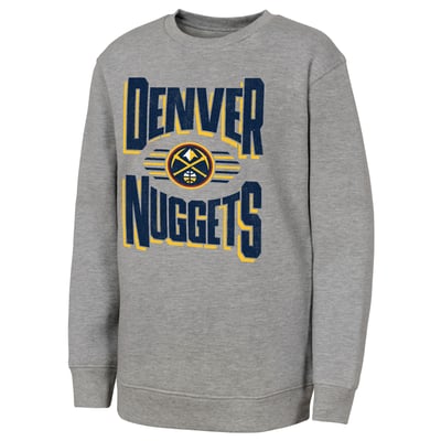 Denver Nuggets Outerstuff Youth Jet Stream Sweatshirt - Gray
