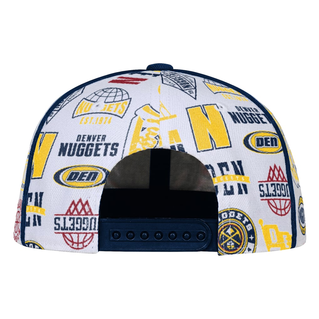 Denver Nuggets Outerstuff Youth Piped Up Snapback Hat - White
