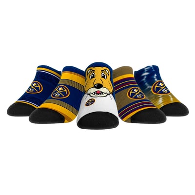  Denver Nuggets Rock Em Youth Super Fan 5-Pack Low-Cut Socks - 