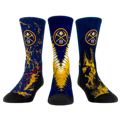  Denver Nuggets Rock Em Youth Three-Pack Crew Socks Set - 