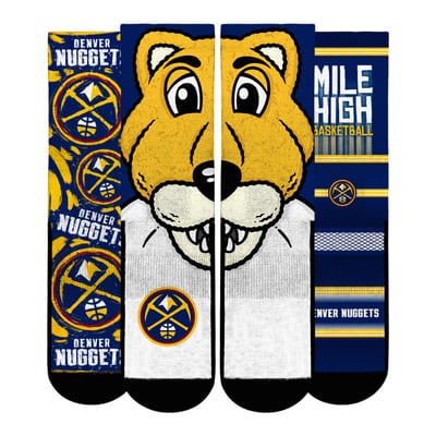  Denver Nuggets Rock Em Youth Fan Favorites Three-Pack Crew Socks Set - Yellow