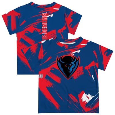  DePaul Blue Demons Vive La Fete Newborn & Infant Paint Brush T-Shirt - Royal