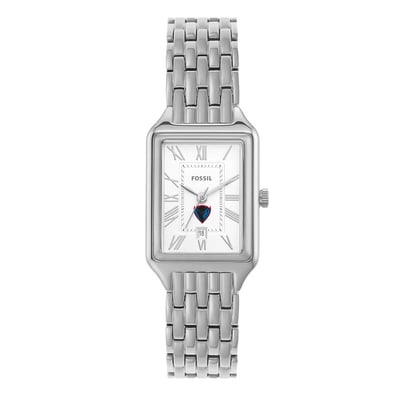 DePaul Blue Demons Fossil Women's Raquel Three-Hand Date Stainless Steel Watch