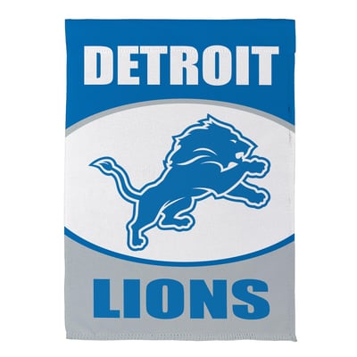  Detroit Lions 12.5" x 28" Scoped Logo Double-Sided Suede Garden Flag