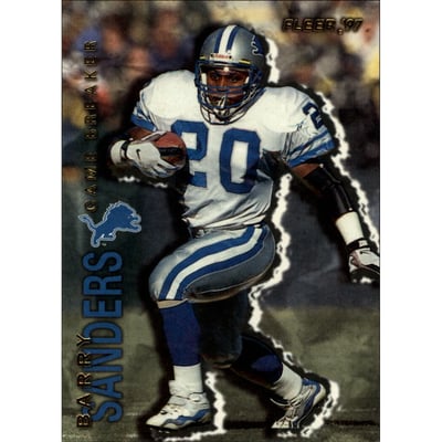 1997 Fleer Game Breakers Supreme #18 Barry Sanders