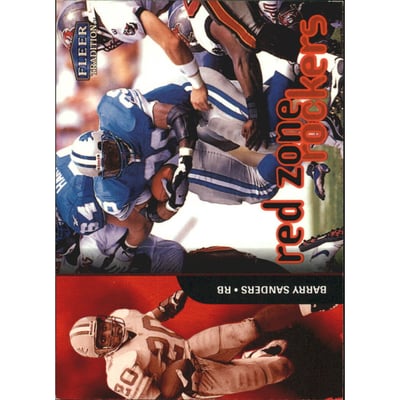1998 Fleer Tradition Red Zone Rockers #RZ9 Barry Sanders