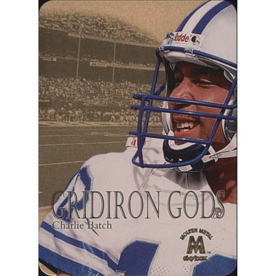 1999 SkyBox Molten Metal Gridiron Gods Gold #GG17 Charlie Batch