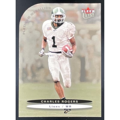 2003 Fleer Ultra Platinum Medallion #163 Charles Rogers /100