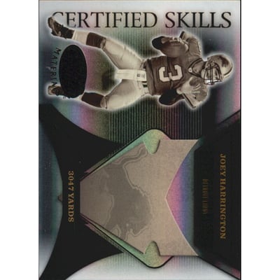 2005 Leaf Certified Materials Certified Skills Black #14 Joey Harrington